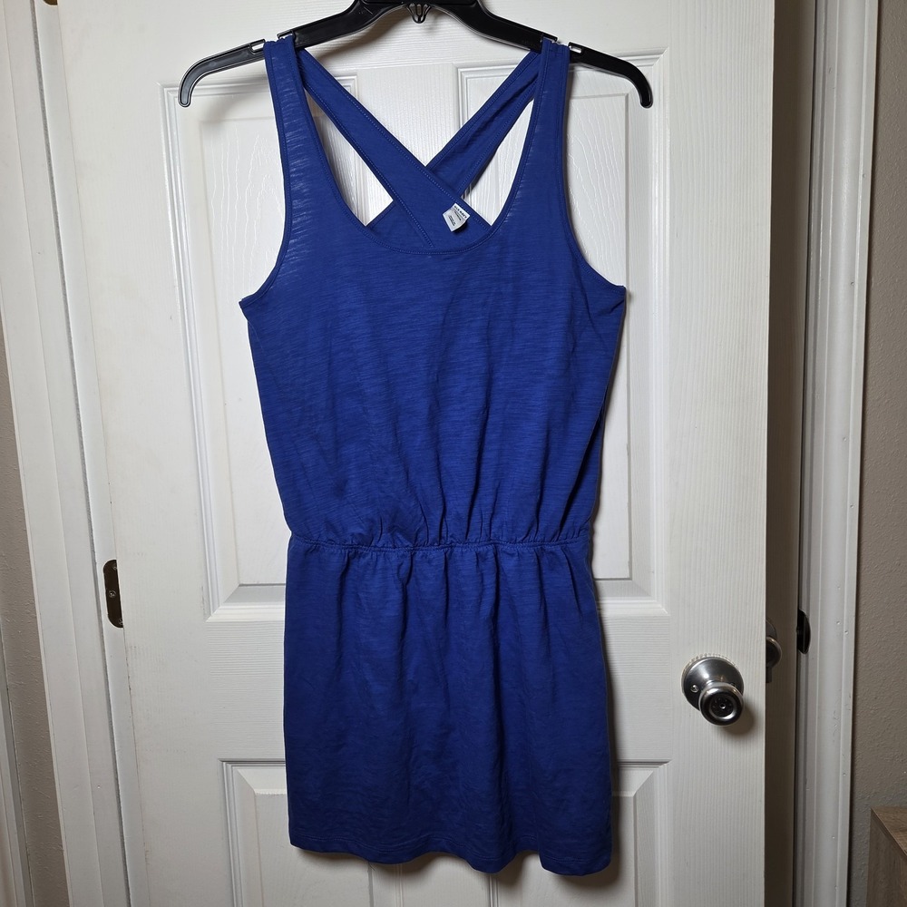 Old Navy sz M blue cover up dress NWT cross straps beach resort‎ vacation